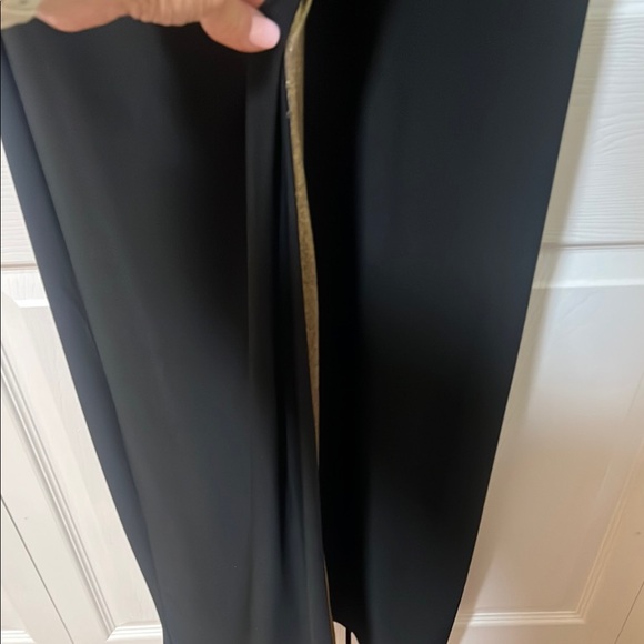 Lauren Ralph Lauren formal evening dress Black & gold long sleeves size 6 - Picture 9 of 9